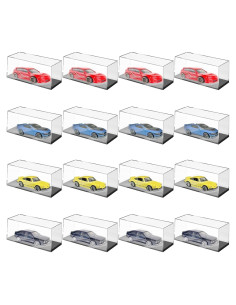 16 Cajas de Exhibición Acrílico Adevar para Coches 1/64