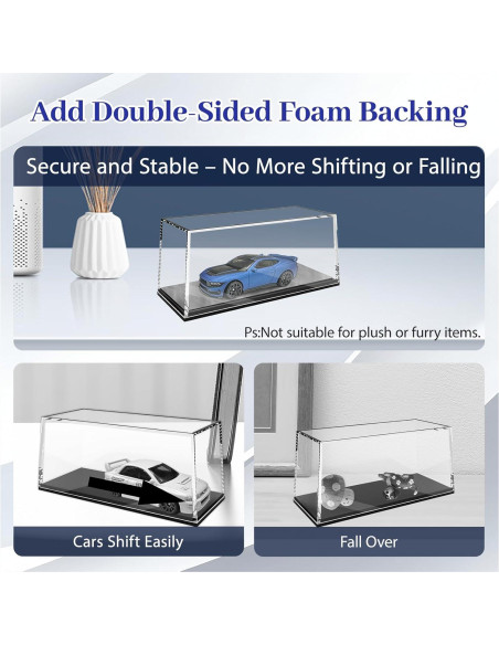 16 Cajas de Exhibición Acrílico Adevar para Coches 1/64