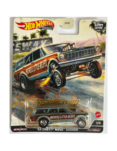 Conjunto de 5 Vehículos Diecast Dragstrip Demons Hot Wheels 2022