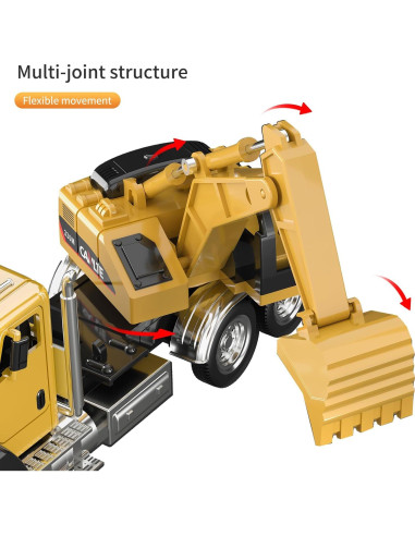 TEMI Paquete 3 Vehículos de Construcción Metal 1:50