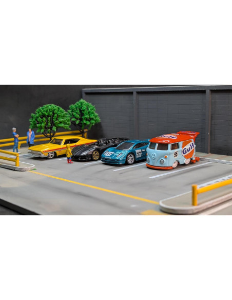 Ruedas de goma progresivas 1:64 - Juego de 10 diseños aleatorios