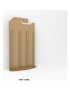 Exhibidor de Autos a Escala 1:64 Alejandro Cortes MDF Natural 2