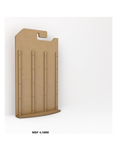 Exhibidor de Autos a Escala 1:64 Alejandro Cortes MDF Natural