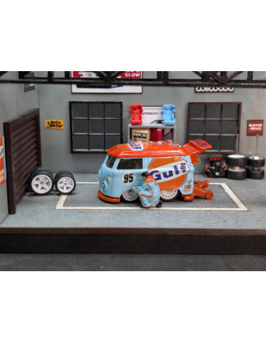 Ruedas de goma progresivas 1:64 - Juego de 10 diseños aleatorios