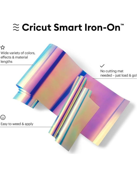 Vinilo de Transferencia de Calor Cricut Smart Holográfico 33x274 cm