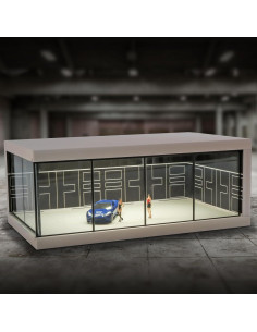 Vitrina para coches Hot Wheels Kivcmds 1:64 con luces USB 2