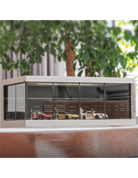 Vitrina para coches Hot Wheels Kivcmds 1:64 con luces USB