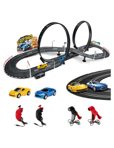 Conjunto de Pista de Carreras Eléctrica Hitish 1:20 con 2 Coches