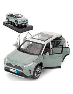 Coche de Juguete RAV4 1:32 WAKAKAC con Luz y Sonido Gris