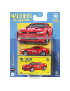 Coche de Juguete Matchbox 16 Chevy Camaro Escala 1:64 Rojo