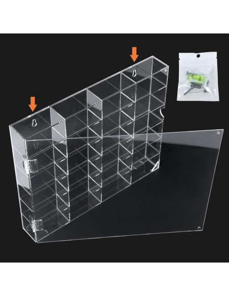 Caja de Exhibición Acrílica HEKORE para 24 Autos 1/64