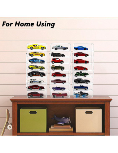 Estuche de Exhibición KISLANE para 24 Coches de Juguete Acrílico