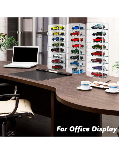 Estuche de Exhibición KISLANE para 24 Coches de Juguete Acrílico Estuche de Exhibición KISLANE para 24 Coches de Juguete Acrílico