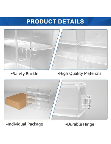 Estuche de Exhibición de Coches Matchbox 1/64 - Paquete de 4