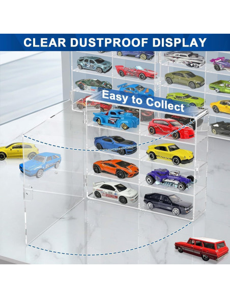 Estuche de Exhibición de Coches Matchbox 1/64 - Paquete de 4