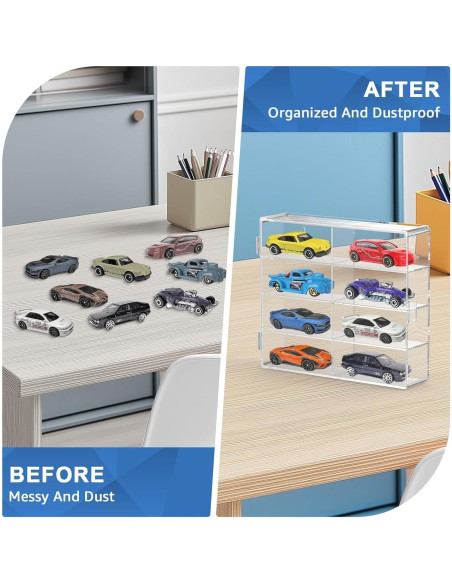 Estuche de Exhibición de Coches Matchbox 1/64 - Paquete de 4