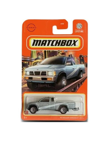 Camión Diecast Matchbox Nissan Hardbody D21 Plateado 1:64 Camión Diecast Matchbox Nissan Hardbody D21 Plateado 1:64
