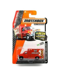 Ambulancia Ford E-350 Matchbox 2014 1:64 Die-Cast