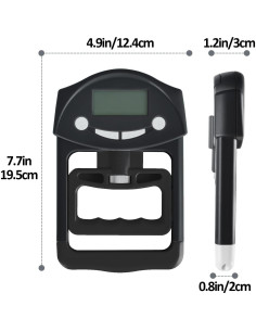 Dinamómetro de Agarre KYTO 220 Lbs Ajustable con Pantalla LCD 2