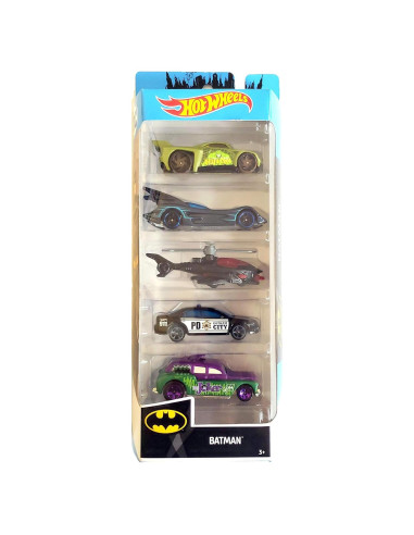 Hot Wheels 2019 Batman 5-Pack Escala 1:64 - Mattel