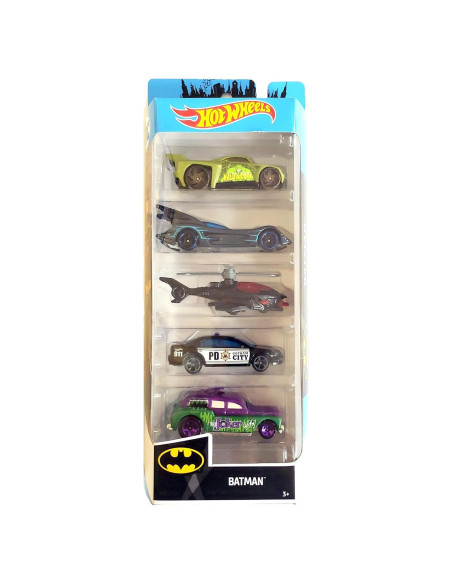 Hot Wheels 2019 Batman 5-Pack Escala 1:64 - Mattel
