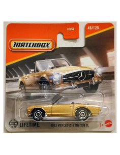 Auto a Escala Matchbox 1963 Mercedes-Benz 230 SL Oro