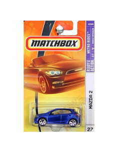Coche de Juguete Matchbox Mazda 2 Azul 2008 Escala 1:64