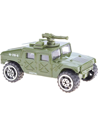 Conjunto de 6 Vehículos Militares Diecast PowerTRC - Tanque, Camión, Helicópteros