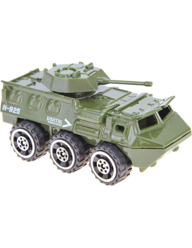 Conjunto de 6 Vehículos Militares Diecast PowerTRC - Tanque, Camión, Helicópteros