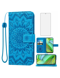 Funda Asuwish para Motorola Moto G Power 5G 2023 con Cartera y Protector de Pantalla