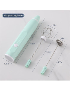 Mini Batidora de Mano Inalámbrica Xingyuei Verde 3 Velocidades 2