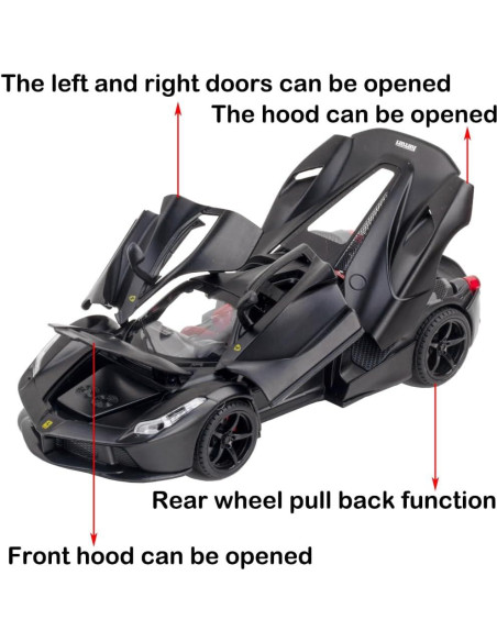 Coche de Juguete LaFerrari iLooboo 1:24 con Sonido y Luz