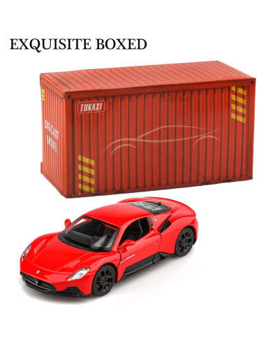 Coche Diecast Maserati MC20 Escala 1:36 Rojo Retroceso