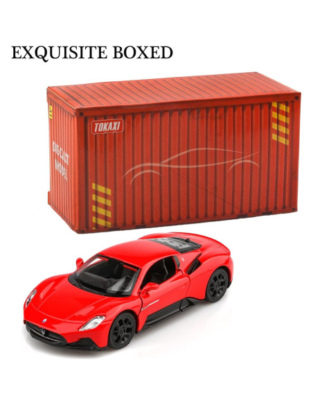 Coche Diecast Maserati MC20 Escala 1:36 Rojo Retroceso