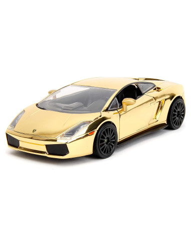 Auto de Fundición Lamborghini Gallardo Cromo Dorado 1:24 Jada Toys