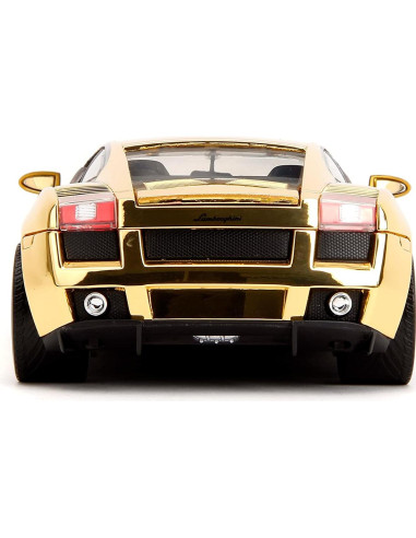 Auto de Fundición Lamborghini Gallardo Cromo Dorado 1:24 Jada Toys