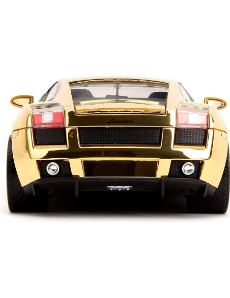 Auto de Fundición Lamborghini Gallardo Cromo Dorado 1:24 Jada Toys Auto de Fundición Lamborghini Gallardo Cromo Dorado 1:24 Jada Toys