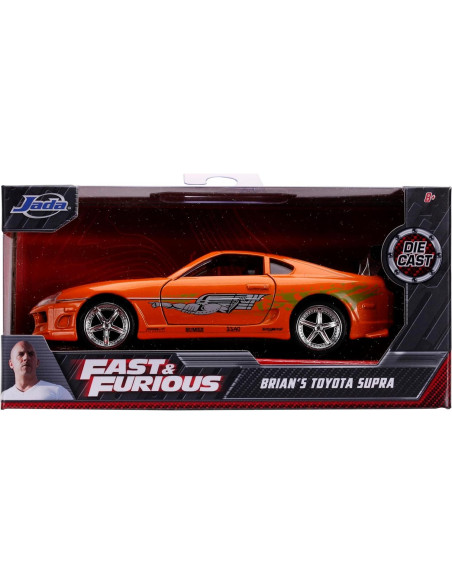 Coche Die-Cast 1:32 Jada Toyota Supra 1995 Naranja