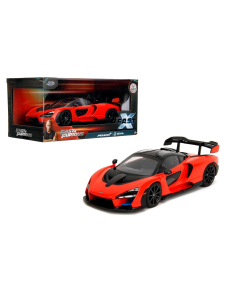 Jada Toys McLaren Senna 1:24 Metal Fundido Detallado Naranja/Negro Jada Toys McLaren Senna 1:24 Metal Fundido Detallado Naranja/Negro