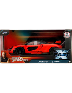 Jada Toys McLaren Senna 1:24 Metal Fundido Detallado Naranja/Negro 2