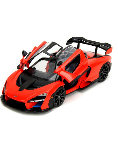 Jada Toys McLaren Senna 1:24 Metal Fundido Detallado Naranja/Negro