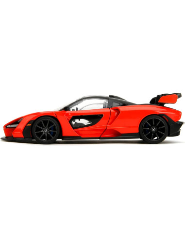 Jada Toys McLaren Senna 1:24 Metal Fundido Detallado Naranja/Negro