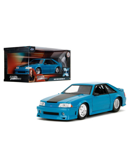 Coche de Metal Jada Toys Rápido y Furioso 1989 Ford Mustang 1:24