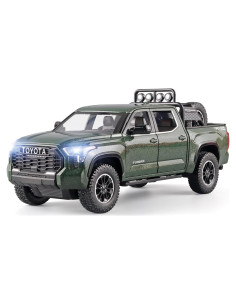 Camión de Juguete Tundra Verde 1/24 con Luz y Sonido