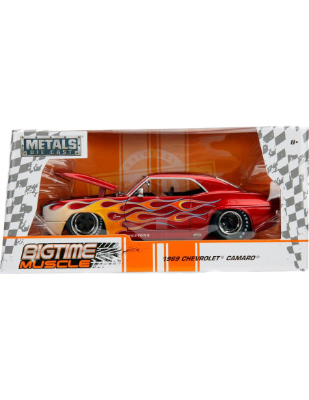 Coche Die-Cast 1:24 Jada Toys Chevy Camaro 1969 Rojo Coche Die-Cast 1:24 Jada Toys Chevy Camaro 1969 Rojo