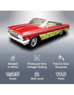 Kit de Modelo AMT Chevy Impala Convertible 1962 1:25 2