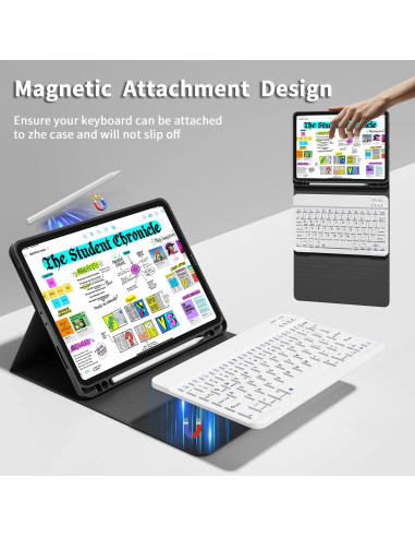 Funda de teclado Bluetooth GKABXY para iPad Pro 11" 2018-2022