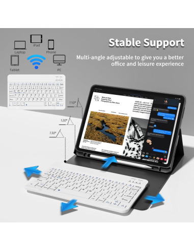 Funda de teclado Bluetooth GKABXY para iPad Pro 11" 2018-2022