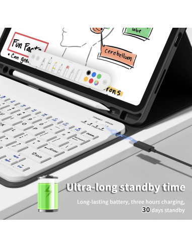 Funda de teclado Bluetooth GKABXY para iPad Pro 11" 2018-2022