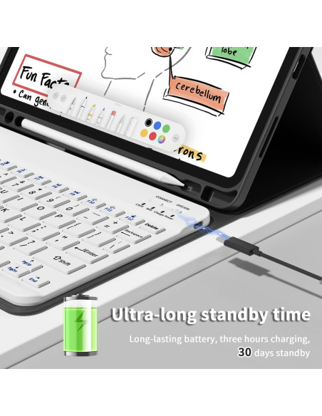 Funda de teclado Bluetooth GKABXY para iPad Pro 11" 2018-2022